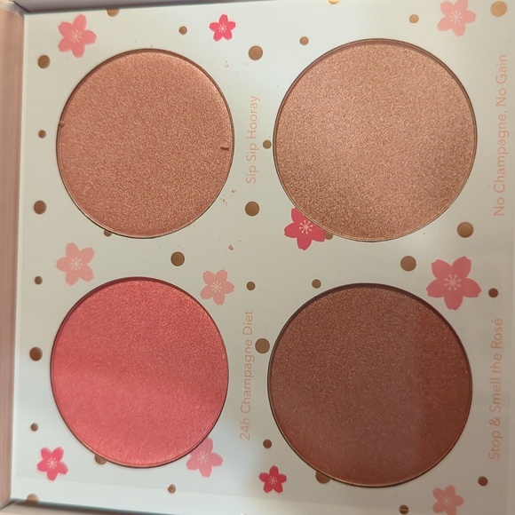 BEAUTY BAKERIE Cotton Candy Champagne Blushlighter Palette -Full Size- 4 Shades - Picture 3 of 5